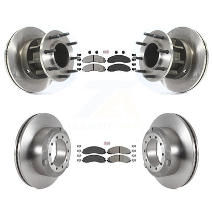 Kit de moyeu de Rotor de frein à plaquettes semi-métalliques avant et arrière, pour Ford F-450 Super Duty F-55