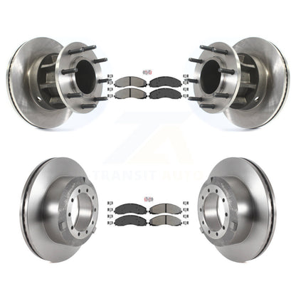 Kit de moyeu de Rotor de frein à plaquettes semi-métalliques avant et arrière, pour Ford F-450 Super Duty F-55