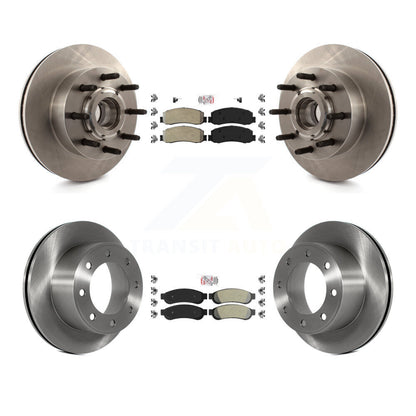 Kit de Rotor de frein à plaquettes semi-métalliques avant et arrière, pour Ford F-250 Super Duty F-350 RW