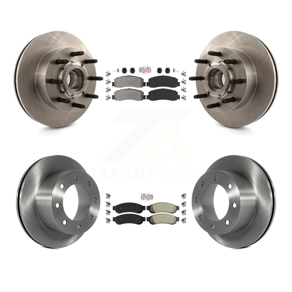 Kit de Rotor de frein à plaquettes semi-métalliques avant et arrière, pour Ford F-250 Super Duty F-350 RW