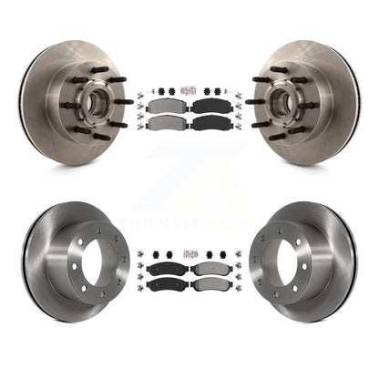 Kit de Rotor de frein à plaquettes semi-métalliques avant et arrière, pour Ford F-250 Super Duty F-350 RW