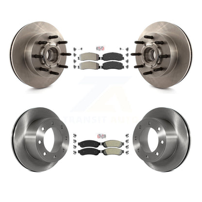Kit de Rotor de frein à plaquettes semi-métalliques avant et arrière, pour Ford F-250 Super Duty F-350 RW