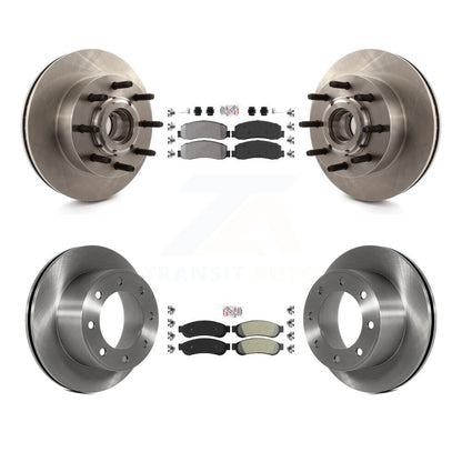 Kit de Rotor de frein à plaquettes semi-métalliques avant et arrière, pour Ford F-250 Super Duty F-350 RW