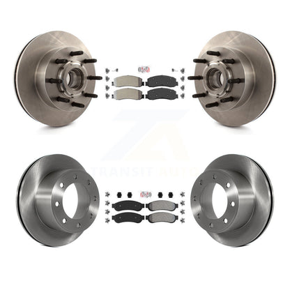 Kit de Rotor de frein à plaquettes semi-métalliques avant et arrière, pour Ford F-250 Super Duty F-350 RW