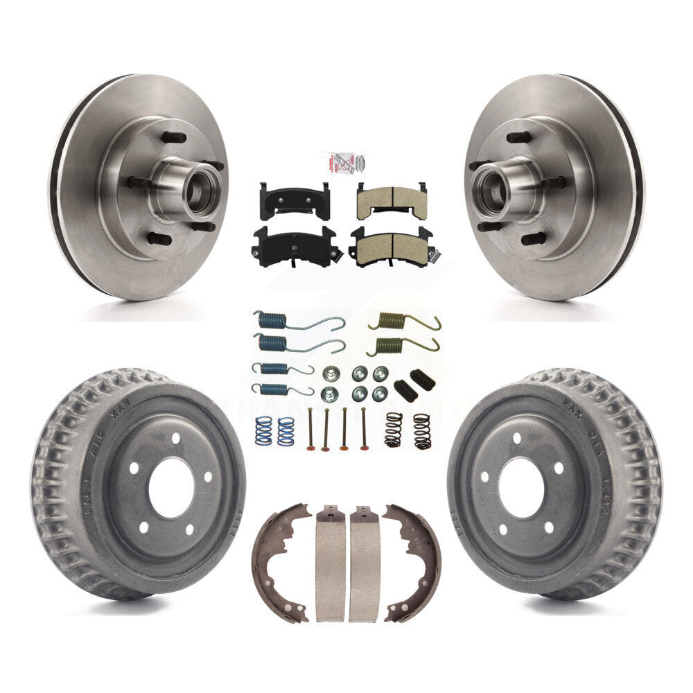 Kit de tambour à plaquettes semi-métalliques pour Rotor de frein avant et arrière (7 pièces) pour Chevrolet Camaro S1
