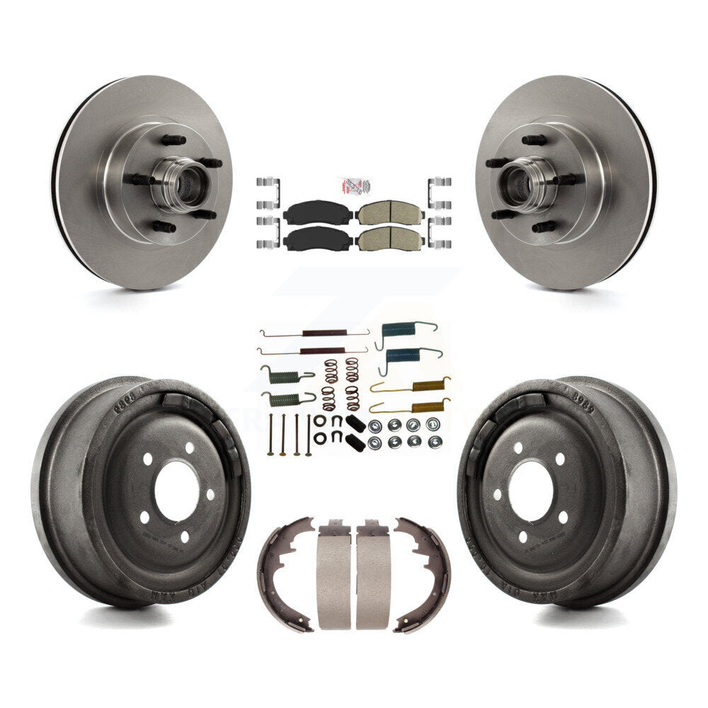Kit de tambours à plaquettes en céramique pour rotors de frein avant et arrière (7 pièces) pour Ford Ranger RW 2006-2009