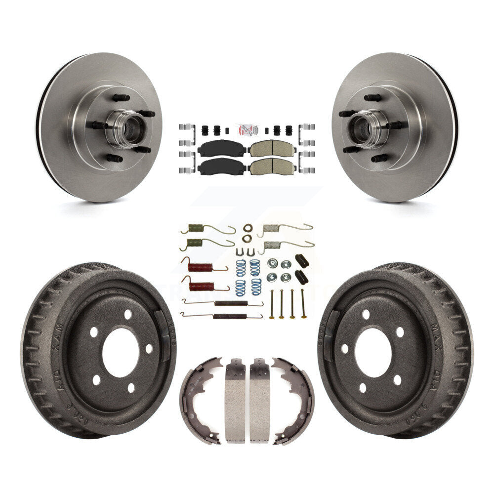 Kit de tambours à plaquettes en céramique pour rotors de frein avant et arrière (7 pièces) pour Ford Ranger RW 2006-2009