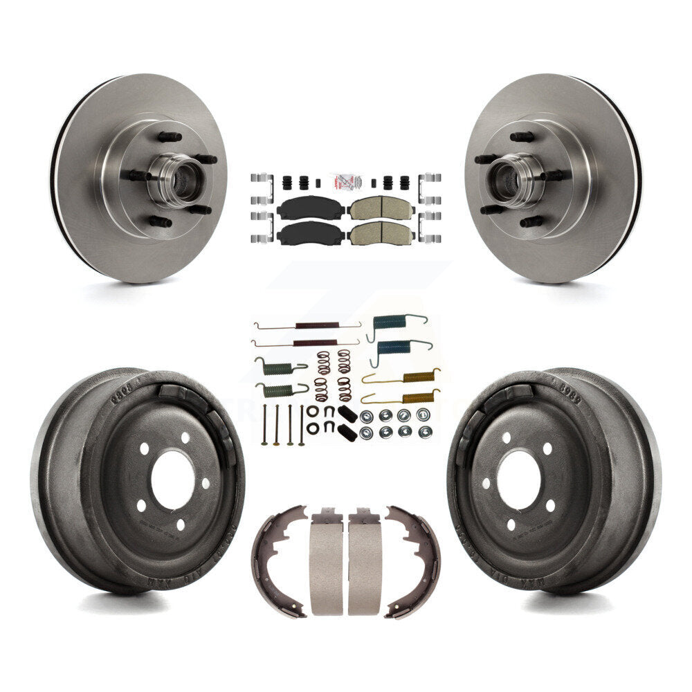 Kit de tambours à plaquettes en céramique pour rotors de frein avant et arrière (7 pièces) pour Ford Ranger RW 2006-2009