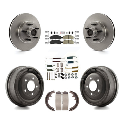 Kit de tambours à plaquettes en céramique pour rotors de frein avant et arrière (7 pièces) pour Ford Ranger RW 2006-2009