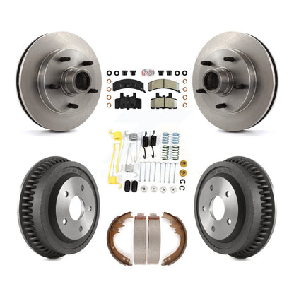Kit de plaquettes et de tambour semi-métalliques pour Rotor de frein avant et arrière (7 pièces) pour Dodge Ram 1500 RW
