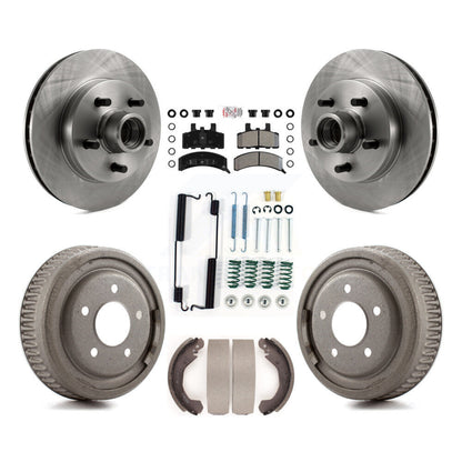 Kit de tampons et de tambour semi-métalliques de moyeu de Rotor de frein à disque avant et arrière (7 pièces) pour GMC Yuko