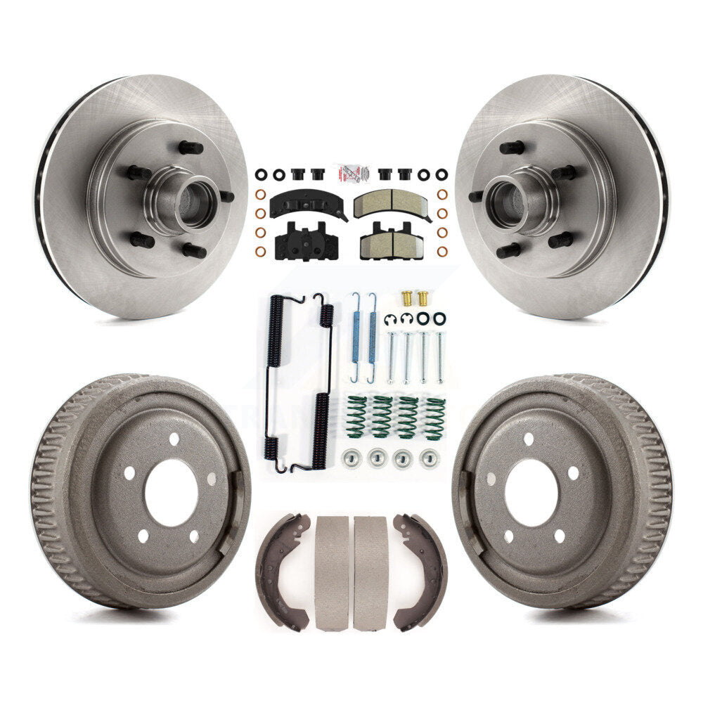 Kit de tambour à plaquettes semi-métalliques pour rotors de frein avant et arrière (7 pièces) pour C1500 Chevrolet GM
