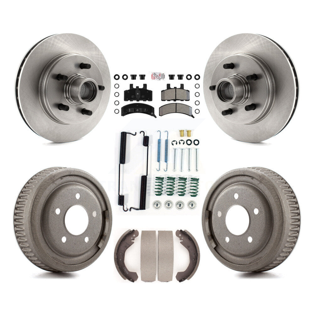 Kit de tambour à plaquettes semi-métalliques pour rotors de frein avant et arrière (7 pièces) pour C1500 Chevrolet GM