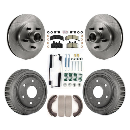 Rotor de frein à disque avant et arrière, Kit de plaquettes et de tambour semi-métalliques (7 pièces) pour GMC Yukon RW