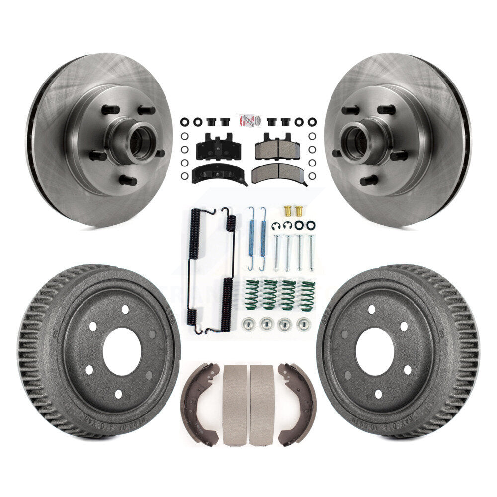 Rotor de frein à disque avant et arrière, Kit de plaquettes et de tambour semi-métalliques (7 pièces) pour GMC Yukon RW