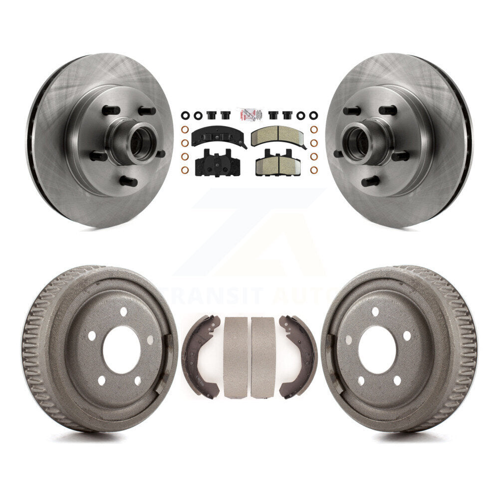 Rotors de frein à disque avant et arrière, plaquettes semi-métalliques et Kit de tambour pour GMC Yukon