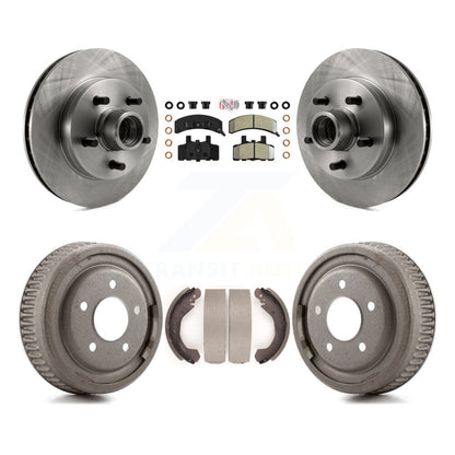Rotors de frein à disque avant et arrière, plaquettes semi-métalliques et Kit de tambour pour GMC Yukon