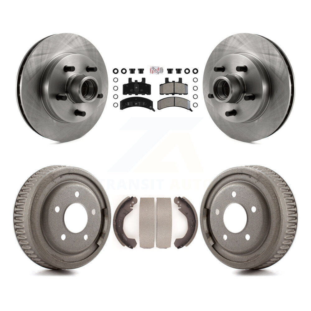 Rotors de frein à disque avant et arrière, plaquettes semi-métalliques et Kit de tambour pour GMC Yukon