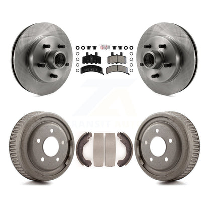 Rotors de frein à disque avant et arrière, plaquettes semi-métalliques et Kit de tambour pour GMC Yukon
