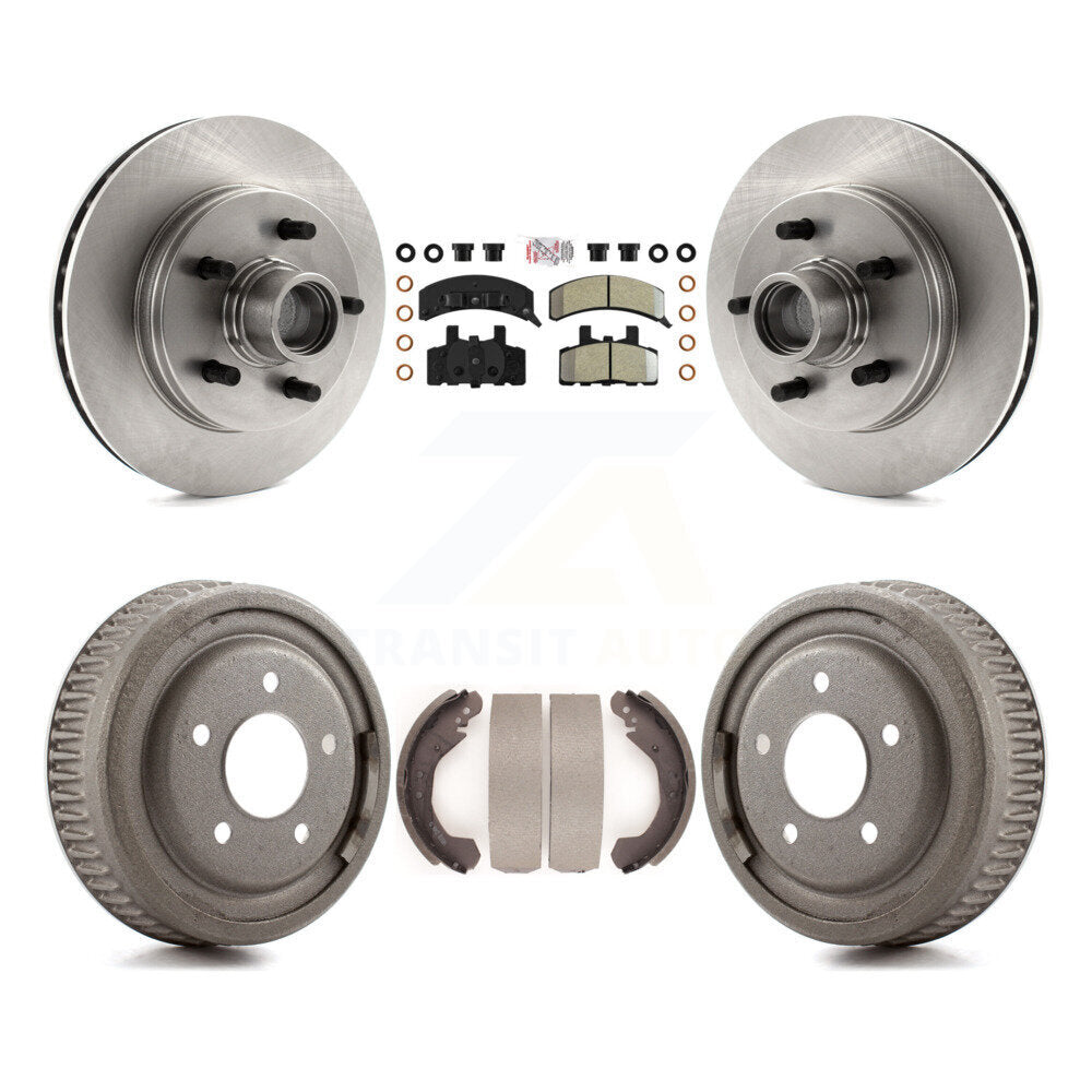 Rotor de frein à disque avant et arrière, Kit de plaquettes et de tambour semi-métalliques pour C1500 Chevrolet GM