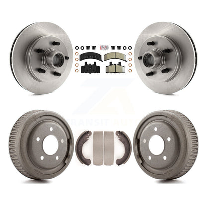 Rotor de frein à disque avant et arrière, Kit de plaquettes et de tambour semi-métalliques pour C1500 Chevrolet GM