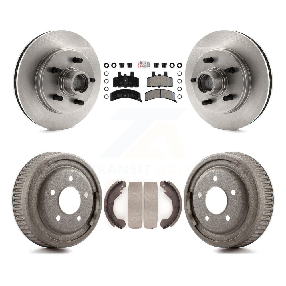 Rotor de frein à disque avant et arrière, Kit de plaquettes et de tambour semi-métalliques pour C1500 Chevrolet GM