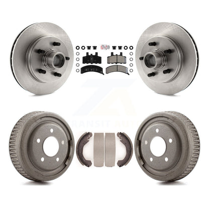 Rotor de frein à disque avant et arrière, Kit de plaquettes et de tambour semi-métalliques pour C1500 Chevrolet GM