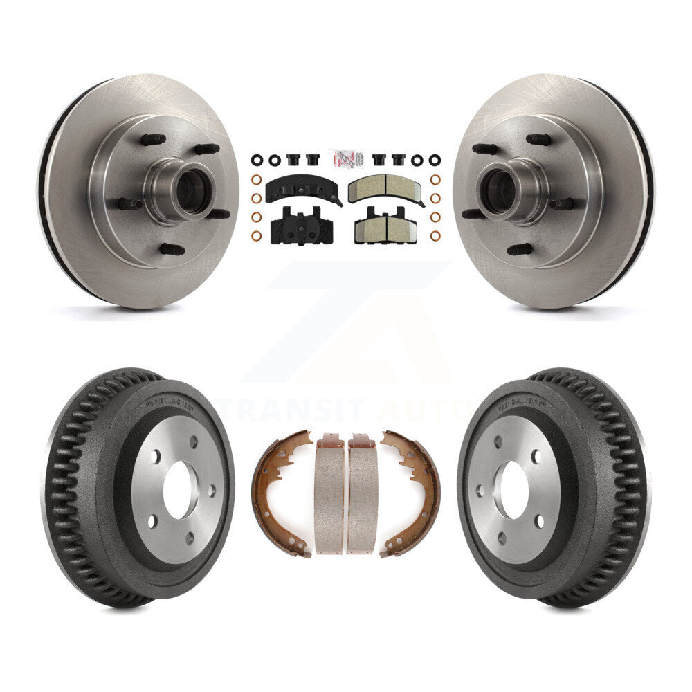 Kit de plaquettes et de tambour semi-métalliques, Rotor de frein avant et arrière, pour Dodge Ram 1500 RW 94-99