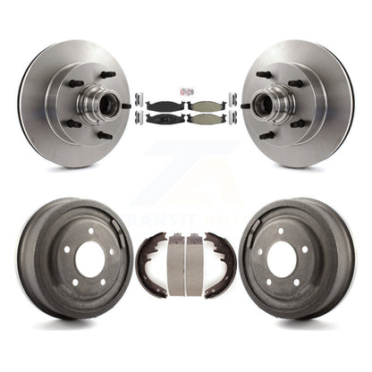 Kit de tambour à plaquettes semi-métalliques, Rotor de frein avant et arrière, pour Ford F-150 E-150 Econolin