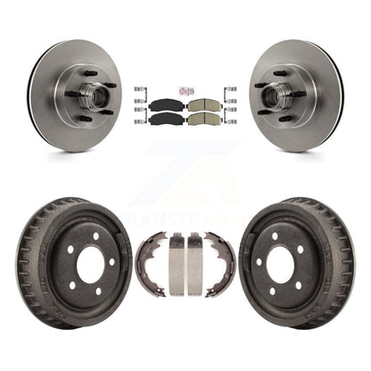 Kit de plaquettes et de tambour en céramique, Rotor de frein à disque avant et arrière, pour Ford Ranger RW 2006 – 2009
