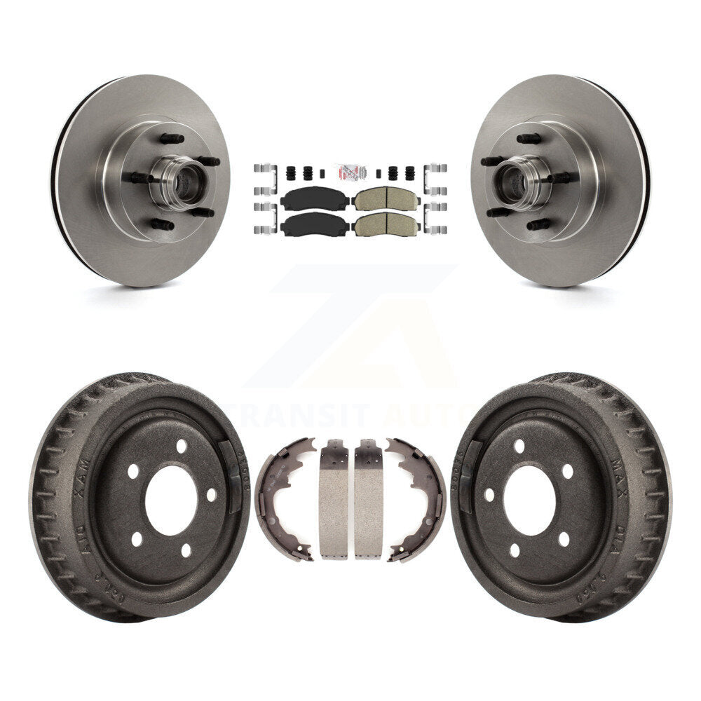 Kit de plaquettes et de tambour en céramique, Rotor de frein à disque avant et arrière, pour Ford Ranger RW 2006 – 2009