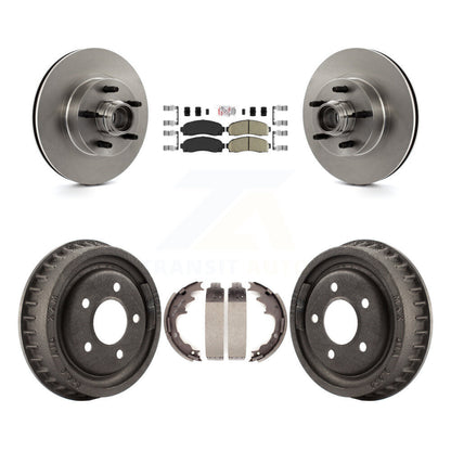 Kit de plaquettes et de tambour en céramique, Rotor de frein à disque avant et arrière, pour Ford Ranger RW 2006 – 2009