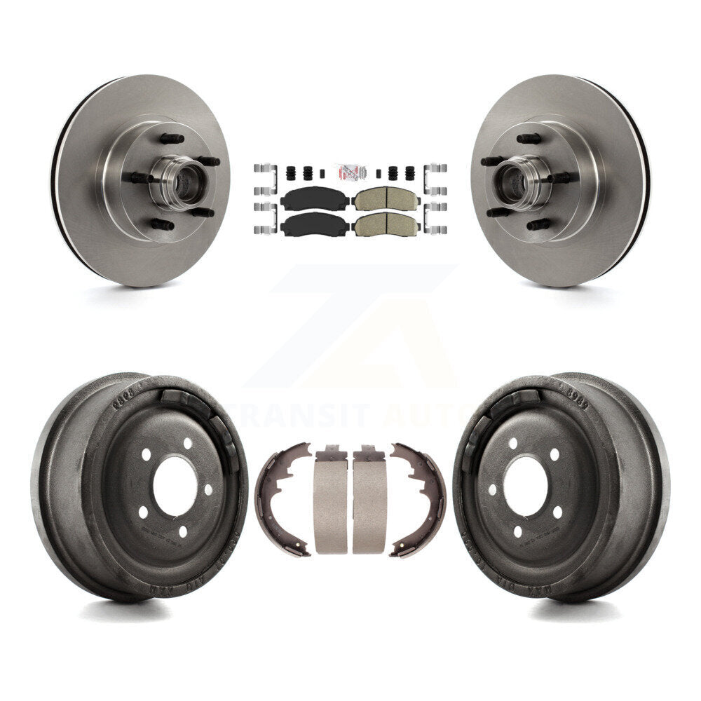 Kit de plaquettes et de tambour en céramique, Rotor de frein à disque avant et arrière, pour Ford Ranger RW 2006 – 2009