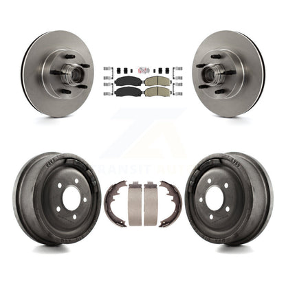 Kit de plaquettes et de tambour en céramique, Rotor de frein à disque avant et arrière, pour Ford Ranger RW 2006 – 2009