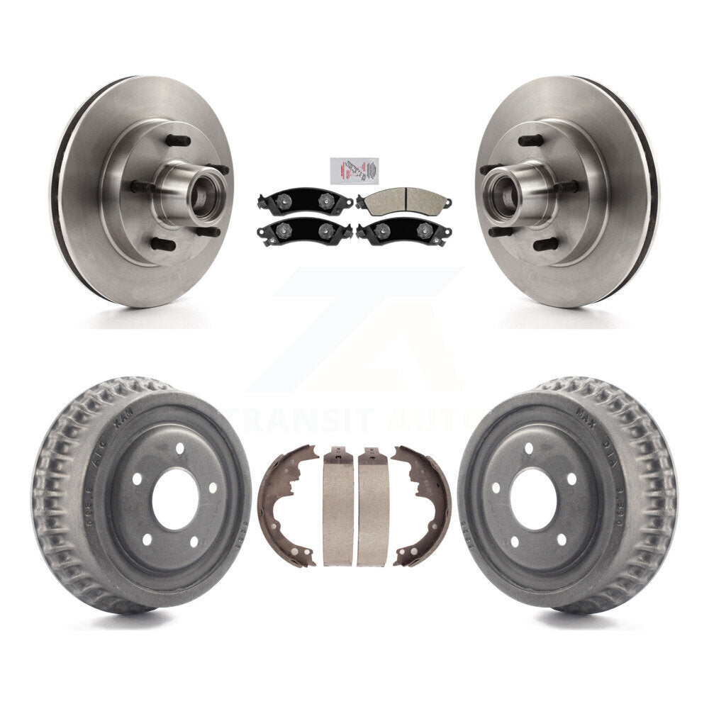 Kit de tambour à plaquettes semi-métalliques, Rotors de frein à disque avant et arrière, pour Chevrolet Camar