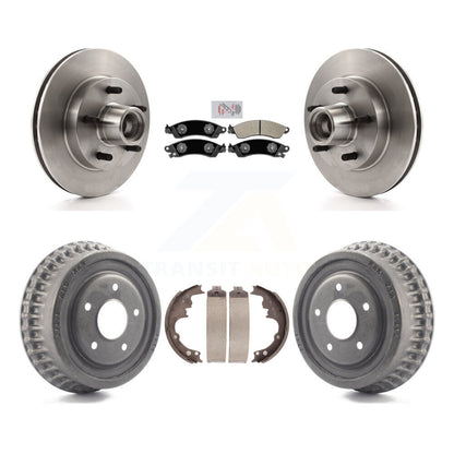 Kit de tambour à plaquettes semi-métalliques, Rotors de frein à disque avant et arrière, pour Chevrolet Camar