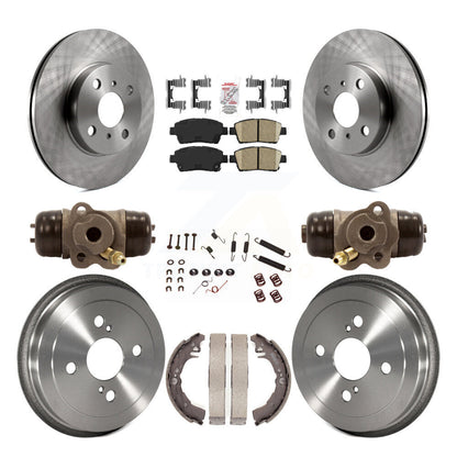 Kit de tambour à plaquettes en céramique, Rotor de frein à disque avant et arrière (9 pièces) pour Toyota Ech 2001 – 2005