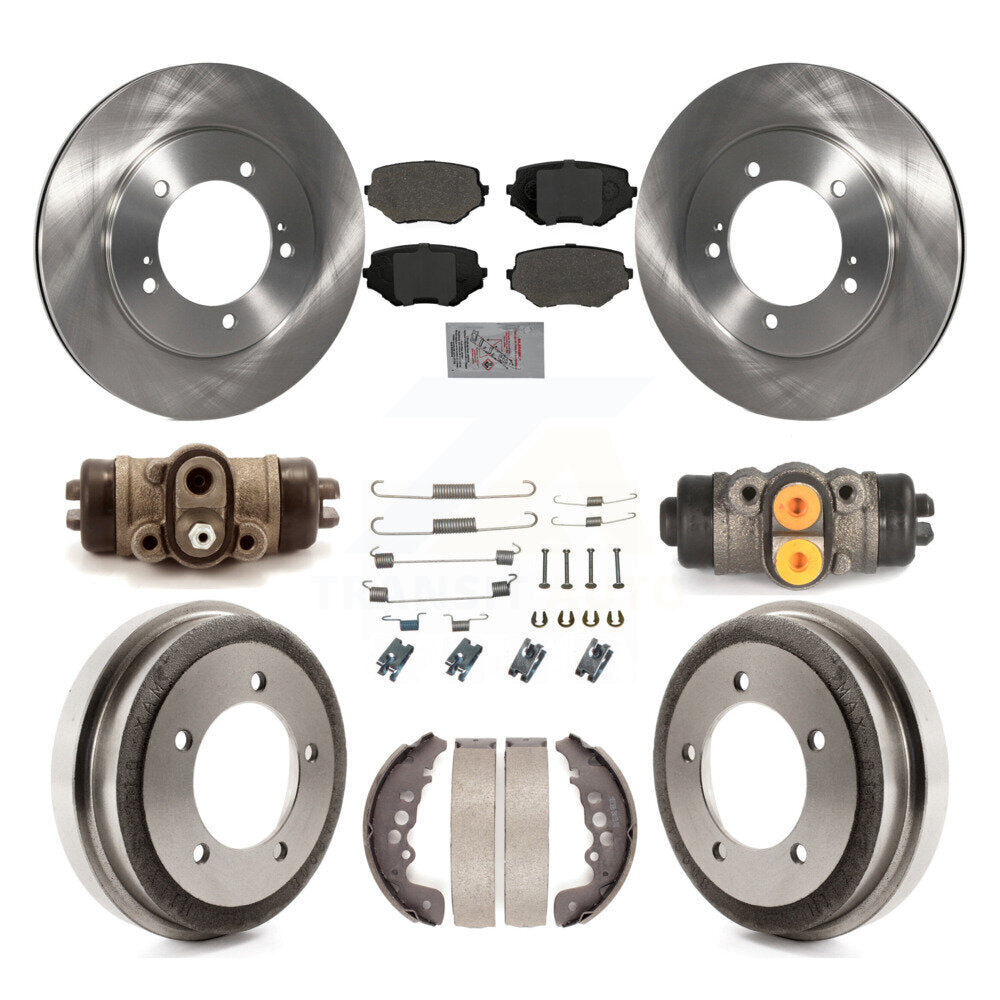 Kit de tambours à plaquettes semi-métalliques pour rotors de frein avant et arrière (9 pièces) pour Suzuki Grand Vitar