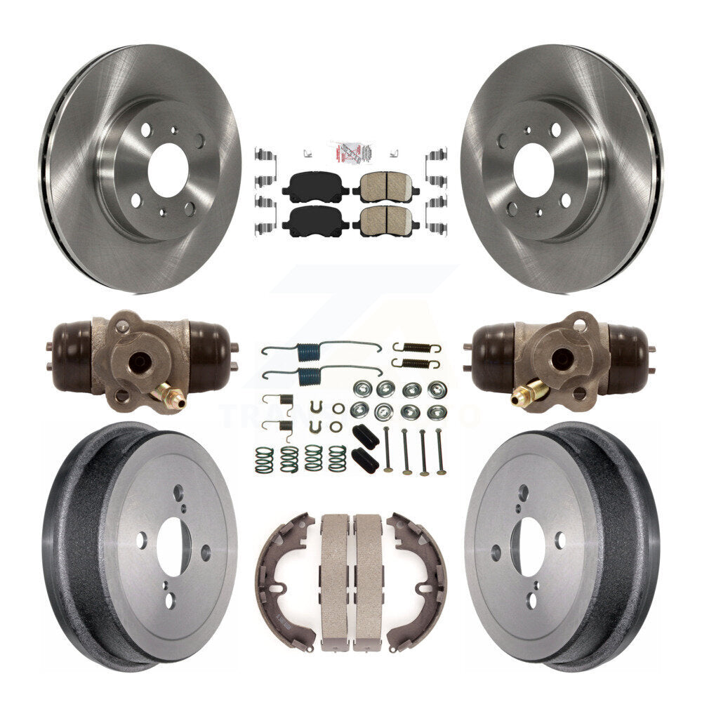 Kit de plaquettes et de tambour en céramique pour Rotor de frein avant et arrière (9 pièces) pour Toyota Corolla Chevrole