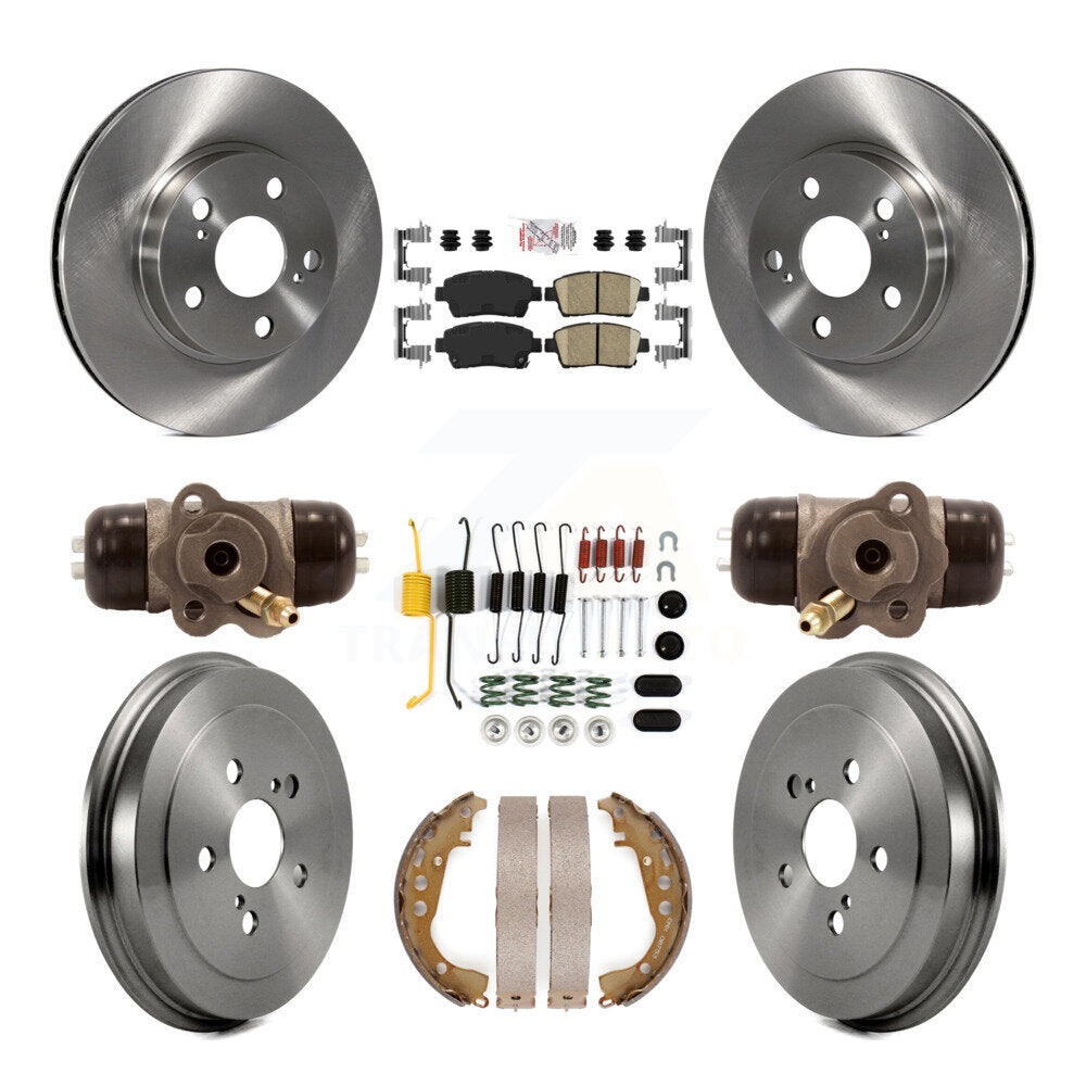 Kit de plaquettes et de tambour en céramique pour Rotor de frein avant et arrière (9 pièces) pour Toyota Priu 2004 – 2007