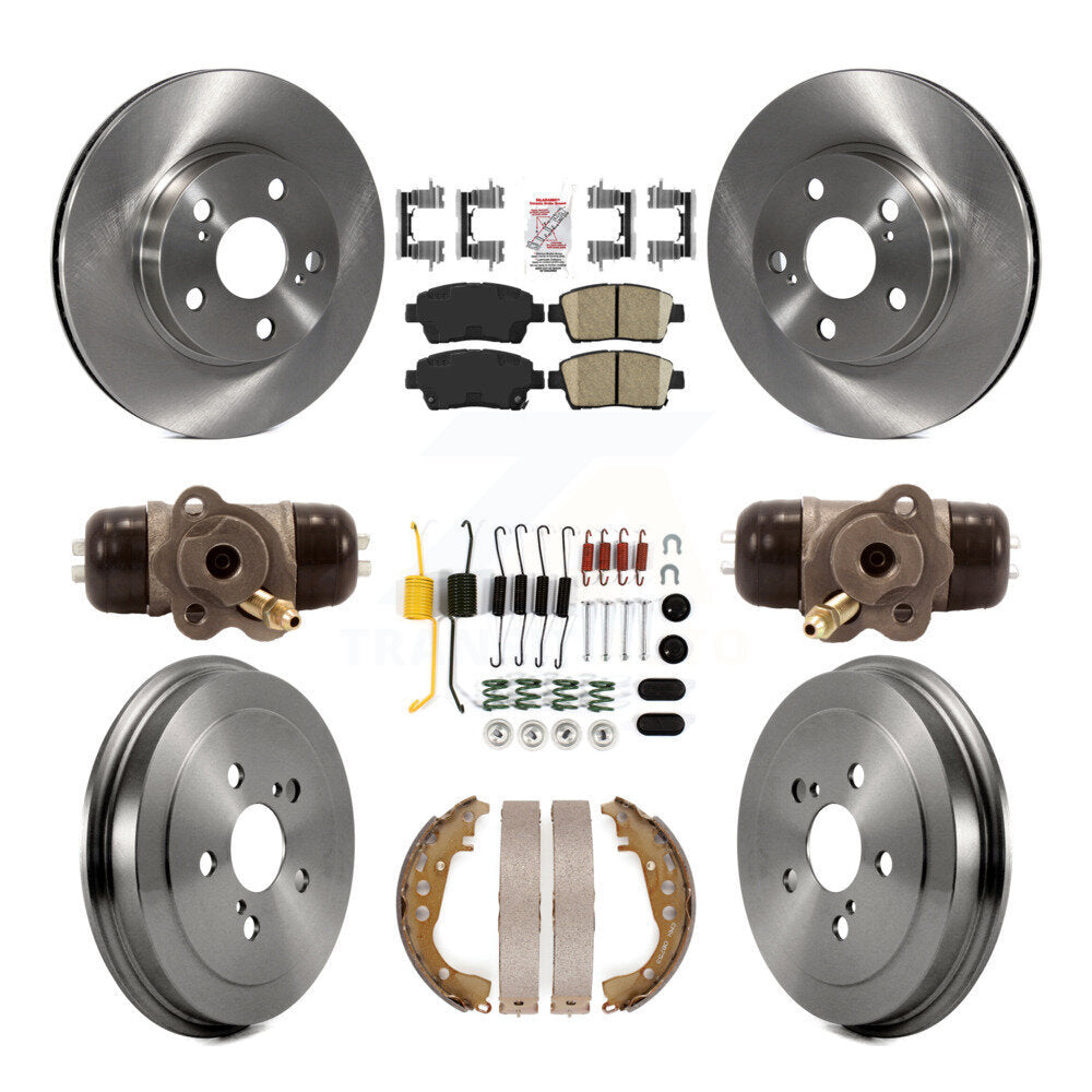 Kit de plaquettes et de tambour en céramique pour Rotor de frein avant et arrière (9 pièces) pour Toyota Priu 2004 – 2007