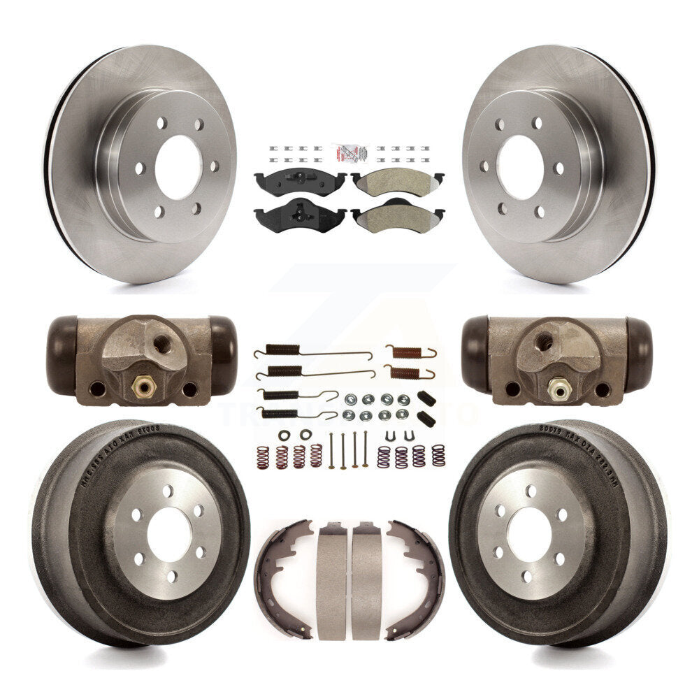 Kit de tambour à plaquettes semi-métalliques pour Rotor de frein avant et arrière (9 pièces) pour Dodge Dakota Durang