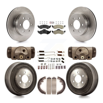 Kit de tambour à plaquettes semi-métalliques pour Rotor de frein avant et arrière (9 pièces) pour Dodge Dakota Durang
