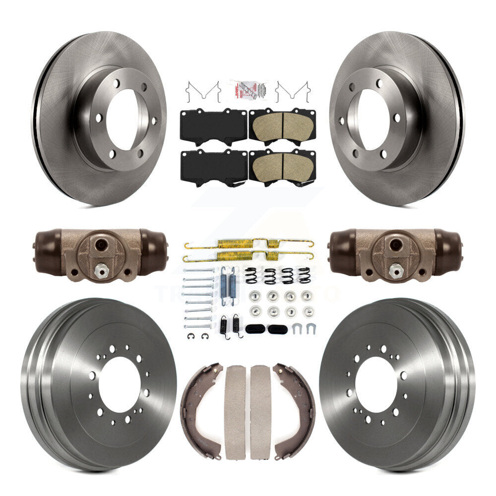 Kit de plaquettes et de tambours en céramique pour rotors de frein avant et arrière (9 pièces) pour Toyota Tundr 2004-2006