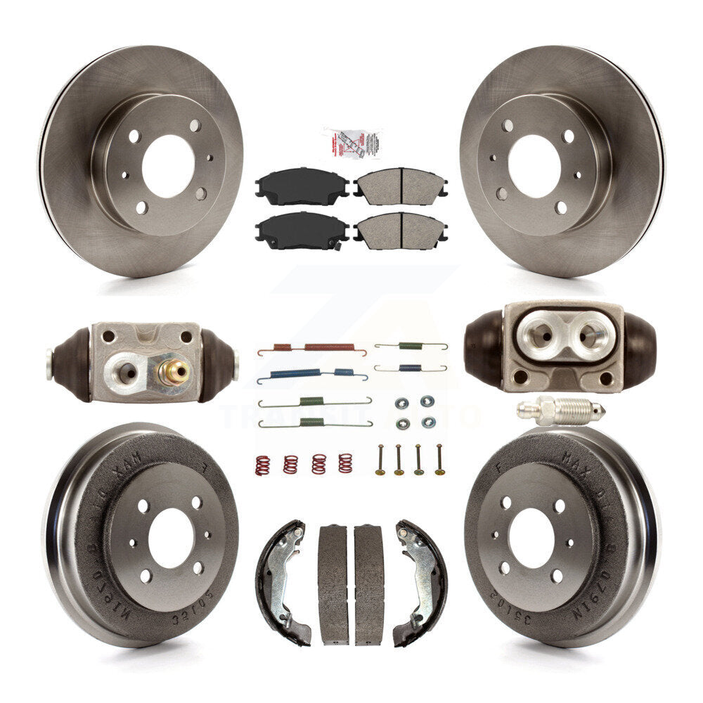 Kit de tambour à plaquettes semi-métalliques pour Rotor de frein avant et arrière (9 pièces) pour Hyundai Accen 03-05