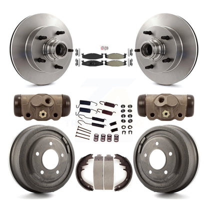 Kit de plaquettes et de tambour semi-métalliques pour Rotor de frein avant et arrière (9 pièces) pour Ford F-150 E-15