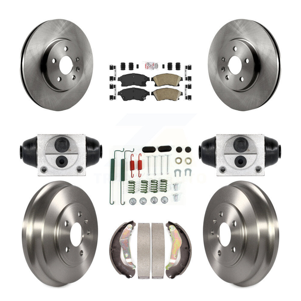 Kit de plaquettes et de tambour en céramique pour Rotor de frein avant et arrière (9 pièces) pour Chevrolet Sonic R 13-14