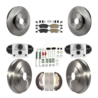 Kit de plaquettes et de tambour en céramique pour Rotor de frein avant et arrière (9 pièces) pour Chevrolet Sonic R 13-14