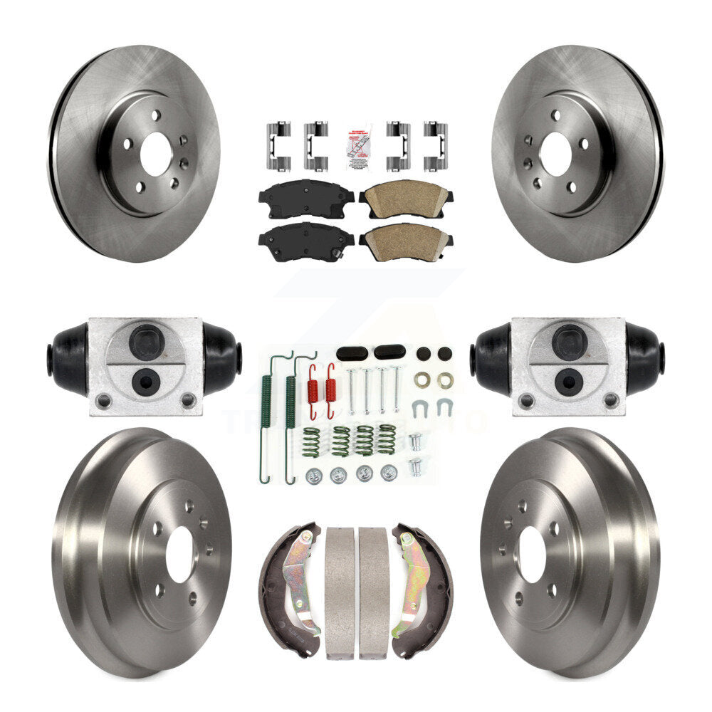 Kit de plaquettes et de tambour en céramique pour Rotor de frein avant et arrière (9 pièces) pour Chevrolet Sonic R 13-14