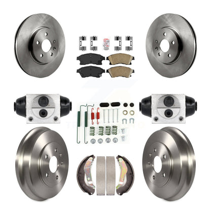 Kit de plaquettes et de tambour en céramique pour Rotor de frein avant et arrière (9 pièces) pour Chevrolet Sonic R 13-14